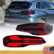 4PCS Smoked+Red LED Tail Lights Rear Lamps For BMW X5 G05 2019 2020-2022 UPGRADE