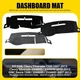 Dashboard Dash Cover Carpet for Chevy Silverado 2007-2013 GMC Sierra Gray black