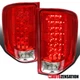 Fit 2007-2014 Chevy Silverado 1500 2500HD Red LED Tail Lights Brake Lamps 07-14