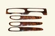 04-09 Jaguar X350 Vanden Plas XJR XJ8 Wood Interior Trim Set 4 PC OEM