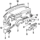 Genuine Mitsubishi Defroster Grille MB766489