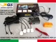 KIT 4 PARKING SENSORS WHITE WITH DISPLAY FOR FIAT 500 GRANDE PUNTO PANDA