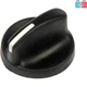 Compatible Kenworth HVAC Knob Set - 3 Black Round Knobs for Easy Replacement