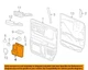 GM OEM 16-24 Express 2500 Front Door Interior Trim-Trim Plate 23395359