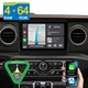 4+64GB Android 15 Car Stereo GPS Radio Carplay For Jeep Wrangler JL 2018-2022