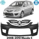 Front Bumper Cover Paintable & Grille Assembly Kit For 2008-2010 Mazda 5