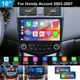For Honda Accord 7 2003-2007 Apple CarPlay Car Stereo Radio Android 15 GPS Wifi