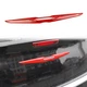 Red glossy rear car logo decorative cover tirm for 2015-2021 Chrysler 300