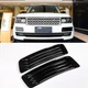 Gloss Black Front Fog vent mesh grille cover trim For Range rover L405 2014-2017
