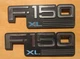 92 93 94 95 96 FORD F150 F-150 XL SIDE FENDER EMBLEM LOGO BADGE OEM (1995)