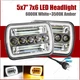 For Mazda Pickup B2000 B2200 B2600 1986-93 Pair 7x6" 5x7 LED Headlights High-Low
