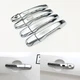 For 2011-2019 Ford Explorer Chrome Door Handle Covers WITH Smartkey Hole Cutout