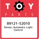 89121-52010 Toyota Sensor, automatic light control 8912152010, New Genuine OEM P