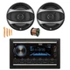 Pyle PLR2DN Bluetooth Marine AM/FM Receiver, 2x 6.5" 100W Speakers, Wire, Tool