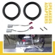 6.5"IN Car Front Door Speaker Adapter Plates & Harness For HONDA 2006-2011 Civic