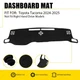 Black Fits For 2024 2025 Toyota Tacoma Dashboard Pad Cover Dash Mat Anti Glare