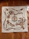 Vintage Armenian Linen Napkins &ndash; Set of 6 &ndash; 1960s Daimler Mercedes Car Print