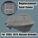 For 2014 Nissan Armada SL Sport Utility 4-Door Driver Bottom Seat Cover Gray 