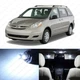 15 x White LED Interior Lights Package For 2004 - 2010 Toyota Sienna + PRY TOOL