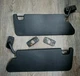 07-09 JEEP WRANGLER JK JKU OEM Pair Sun Visors LH & RH BLACK OEM 9023352