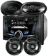 Power Acoustik PL-52B Digital Media Headunit + Pioneer 6x9" & 6.5" 4 Speakers
