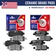 Front and Rear Ceramic Brake Pads Kit for 2014-2017 Leaf 2013-2023 Nissan Altima