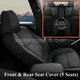 Car Seat Cover Faux Leather Auto 5-Seat Cushion For Toyota RAV4 2019 - 2023