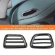 2x For 2017+ Honda Ridgeline Carbon Fiber Dashboard Air Outlet Vent Cover Trim