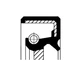 19033958B Corteco shaft seal, oil pump for Opel, Vauxhall