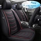 Red Lines For Ford C-Max Hybrid/ Energi 2013-2018 Car 5 Seat Cover Fuax Leather