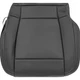 For 2015 2016 2017 Ford F150 Lariat Driver Bottom Perf Leather Seat Cover Black