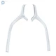 2 PCS For Mazda 3 2019-2023 Left+Right Chrome Plastic Front Bumper Grille Trims