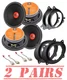 4 JBL 6.5" 300 Watt Midrange Front & Rear Car Speakers for 2007-20 Toyota Tundra