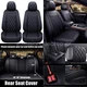 For Toyota RAV4 Full Set Leather Car Seat Cover 5-Seat Front Rear Protector