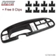 FIT FOR 98-02 DODGE RAM PICKUP TEXTURED BLACK DASH INSTRUMENT CLUSTER BEZEL