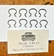 55 56 57 Chevy 2 Door Horseshoe Crank Handle Retainer 8 Piece Clip Set NEW