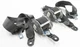 2008 BMW X5 (E70) LEFT & RIGHT REAR 2nd ROW SEAT SEATBELT RETRACTOR SET (BLACK)