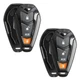 2 Replacement for Dei Viper EZSDEI7141 Remote Car Fob Shell Case Aftermarket 4b