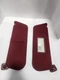 1987-1996 Ford F150 F250 F350 Bronco DARK RED CLOTH Sun Visors Sunvisor Pair
