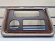 02-06 Cadillac Escalade Radio Dash Trim Bezel with Clock 15072628 gray/woodgrain