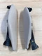 2007-2013 bmw X5 E70 X6 E71 CENTER CONSOLE LEATHER TRIM PAD COVER SET OF 2