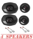 JBL Stage3 Front and Rear Door Car Speaker Upgrade for 2002-2008 Dodge Ram 1500