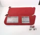 1987-1996 Ford F150 F250 F350 Bronco Red Cloth Sun Visors Sunvisor Pair