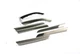 2014 AUDI A4 (B8 8K) DASH DOOR CONSOLE ALUMINUM FISH SCALE TRIM SET-6