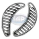 1971-1977 VW Bug Super CHROME Quarter Grill Vents Trim Plate PAIR Side Air
