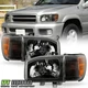 For 1999-2004 Nissan Pathfinder Black Headlights w/Parking Corner Light 4pc Set