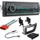 Single DIN Car Stereo AM/FM Radio + Install Kit & Harness for 2009-2013 Mazda 6