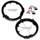 Patron Honda 6.5" Or 6.75" Speaker Adapter 1Pair With Speaker Harness Front and