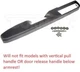 Dorman 80994 Front Driver Side Armrest Repair with door release handle above arm