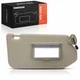 A-Premium Gray Sun Visor w/ Mirror & Light Passenger for INFINITI QX60 Nissan